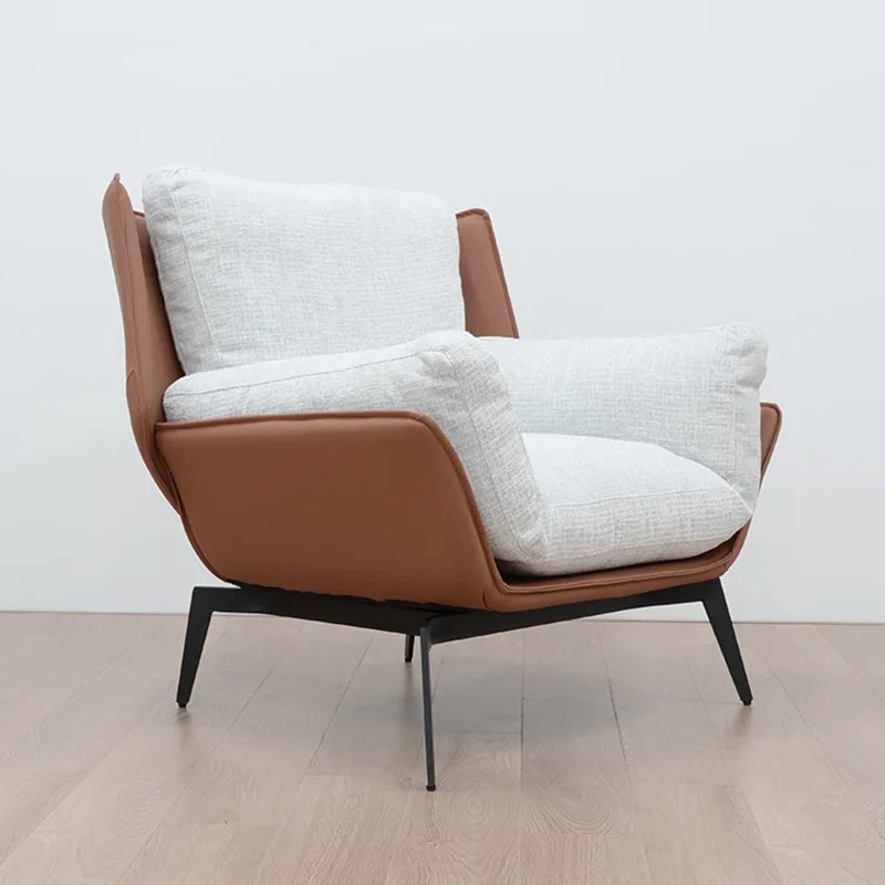 Nordic Luxury Sofas and Chairs Single Sofa Chair Simple Fabric Single Person Small Sofa for Living Room Balcony
Nordic Luxury Sofas and Chairs Single Sofa Chair Simple Fabric Single Person Small Sofa for Living Room Balcony