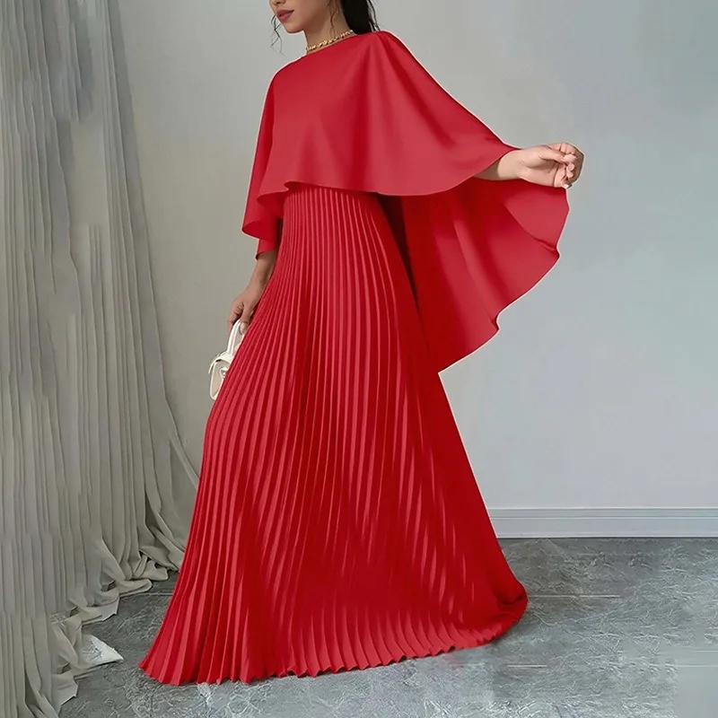 Amazon 2026 New European and American, Fashionable Loose Bat Sleeves Pleated Irregular Temperament Commuting Elegant Dress Women
Amazon 2026 New European and American, Fashionable Loose Bat Sleeves Pleated Irregular Temperament Commuting Elegant Dress Women