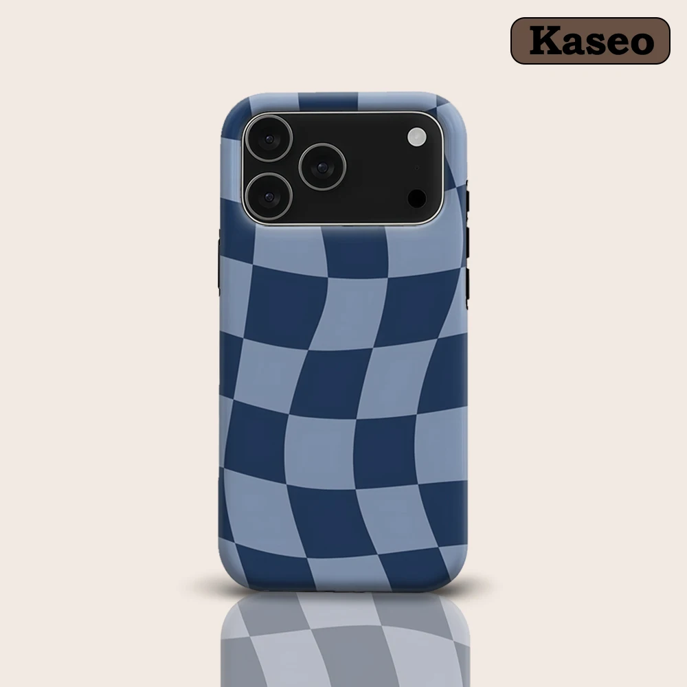 KASEO Matte Bumper for Magsafe Case for IPhone 17 16 15 14 Plus 13 Pro Max Shockproof Hard PC Warped Blue Checker Cover
KASEO Matte Bumper for Magsafe Case for IPhone 17 16 15 14 Plus 13 Pro Max Shockproof Hard PC Warped Blue Checker Cover