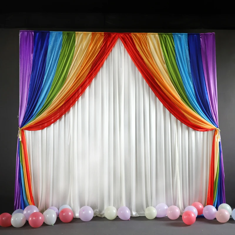 Children's Day stage Curtain Wedding Fabric Curtain Background Wall Kindergarten Activity Decoration Rainbow Curtain
Children's Day stage Curtain Wedding Fabric Curtain Background Wall Kindergarten Activity Decoration Rainbow Curtain