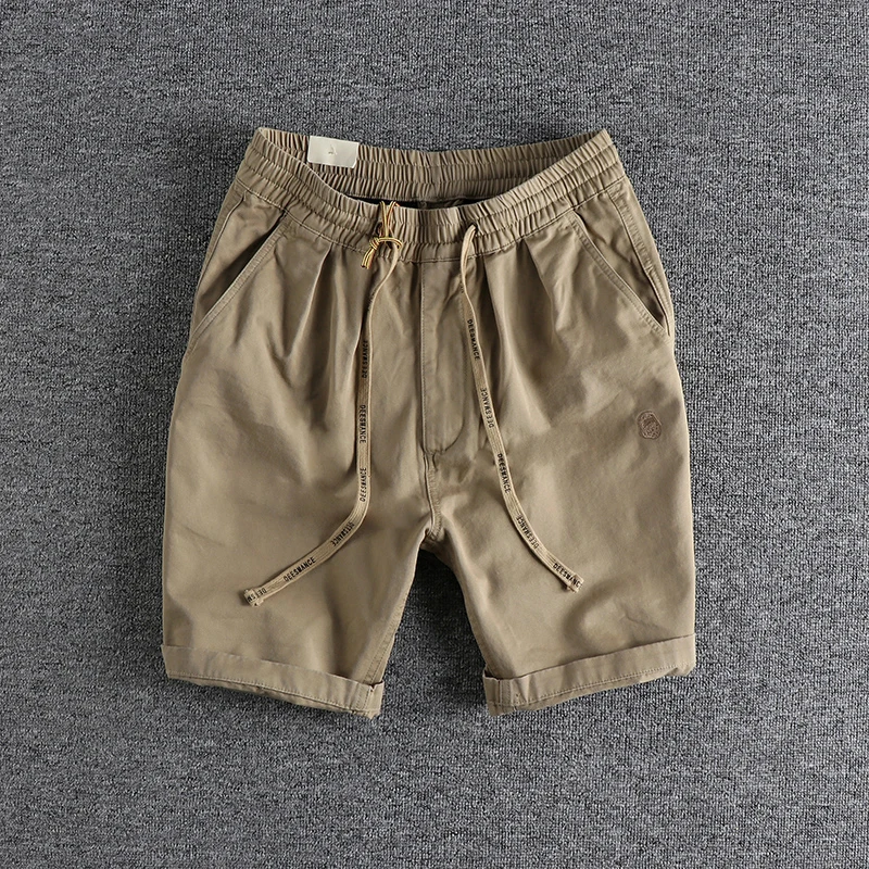 Vintage heavy twill wash casual shorts men's embroidery embellished fashion loose straight mid-length pants
Vintage heavy twill wash casual shorts men's embroidery embellished fashion loose straight mid-length pants