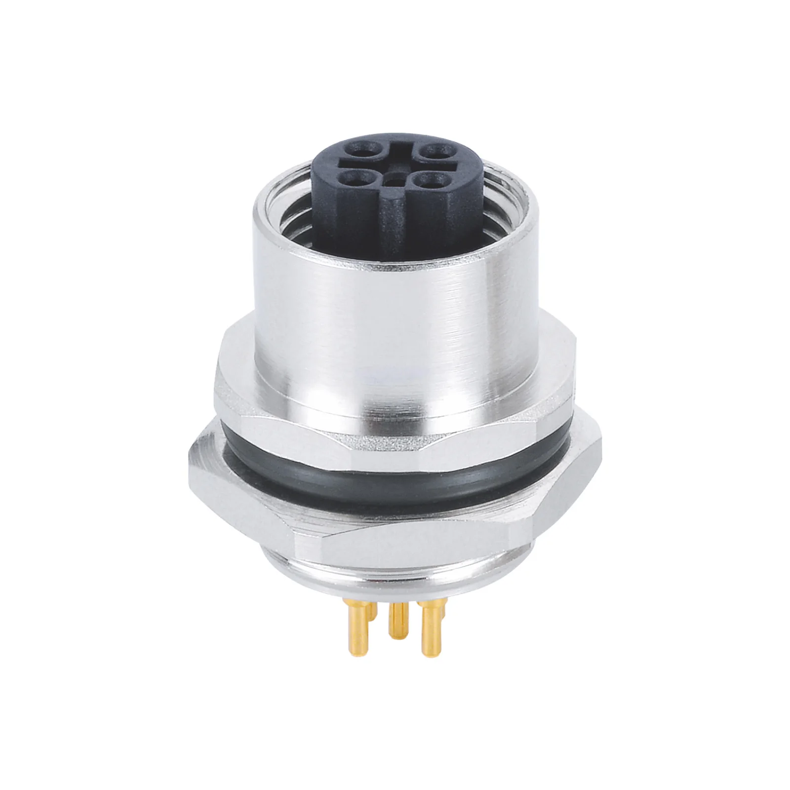 Industrial Automation M12 B Code Female Panel Connector 5 Pin Rear Side Fastening PCB Contacts PG9 Chassis Side Thread
Industrial Automation M12 B Code Female Panel Connector 5 Pin Rear Side Fastening PCB Contacts PG9 Chassis Side Thread