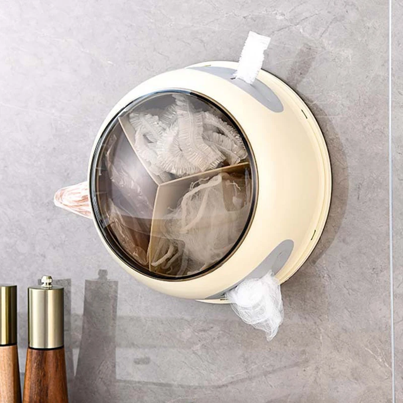 Wall Mounted Rotating 3-in-1 Storage Box Kitchen Disposable Cling Film Cover Gloves Garbage Bag Divided Storage And Sorting Box
Wall Mounted Rotating 3-in-1 Storage Box Kitchen Disposable Cling Film Cover Gloves Garbage Bag Divided Storage And Sorting Box