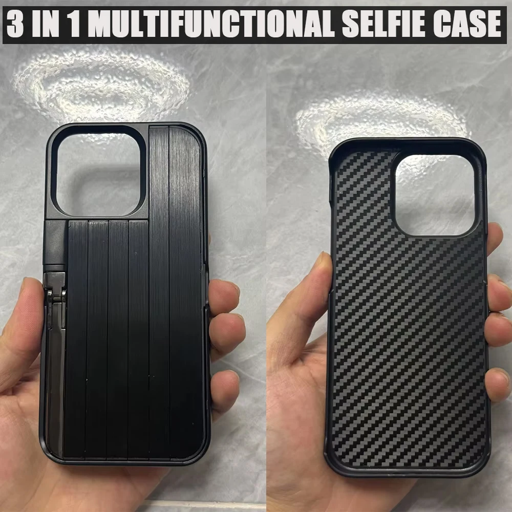NEW For iPhone 14 15 16 Pro/ProMax 60cm Built-In Selfie Stick Shockproof Cover Holder 3 IN 1Multi-functional Case
NEW For iPhone 14 15 16 Pro/ProMax 60cm Built-In Selfie Stick Shockproof Cover Holder 3 IN 1Multi-functional Case