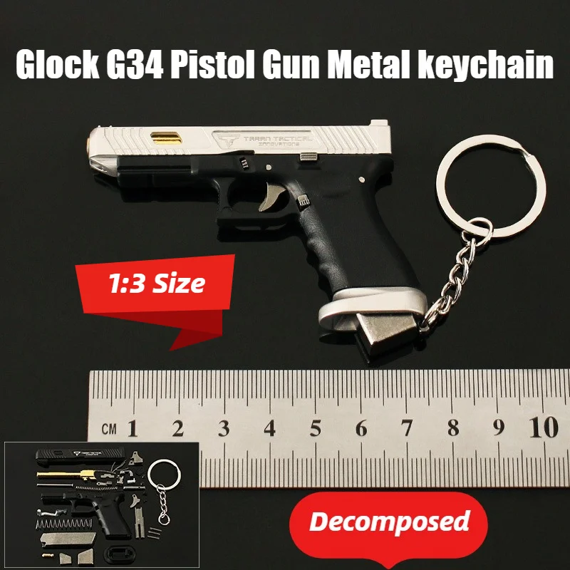 2025 Glock TTI G34 Gun Small Pistol Pendant 1:3 Nylon Hand Grab Model Alloy Battle Master Metal Key chain Figurines & Miniatures
2025 Glock TTI G34 Gun Small Pistol Pendant 1:3 Nylon Hand Grab Model Alloy Battle Master Metal Key chain Figurines & Miniatures