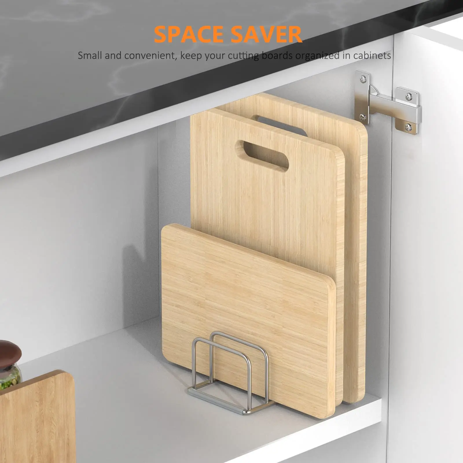Kitchen Cabinet Organizer, Steel Cookware Holder, Baking Pan Holder Storage with 5 Slots for Skillets Baking tray
Kitchen Cabinet Organizer, Steel Cookware Holder, Baking Pan Holder Storage with 5 Slots for Skillets Baking tray