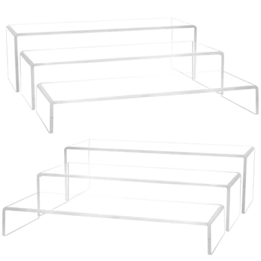 Large Acrylic Display Risers 2 Set - 6 Pack 12"L~11.6"L~11.2"L Collectibles Display Shelf Acrylic Risers Display Stands for Sho
Large Acrylic Display Risers 2 Set - 6 Pack 12"L~11.6"L~11.2"L Collectibles Display Shelf Acrylic Risers Display Stands for Sho