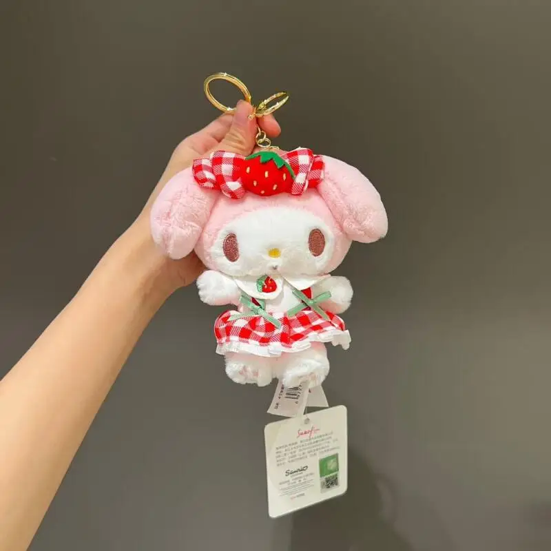Kawaii Sanrio My Melody Strawberry Design Cute Plush Doll Keychain Sweet Bag Pendant Lovely Stuffed Toy Charm for Girls Gift
Kawaii Sanrio My Melody Strawberry Design Cute Plush Doll Keychain Sweet Bag Pendant Lovely Stuffed Toy Charm for Girls Gift