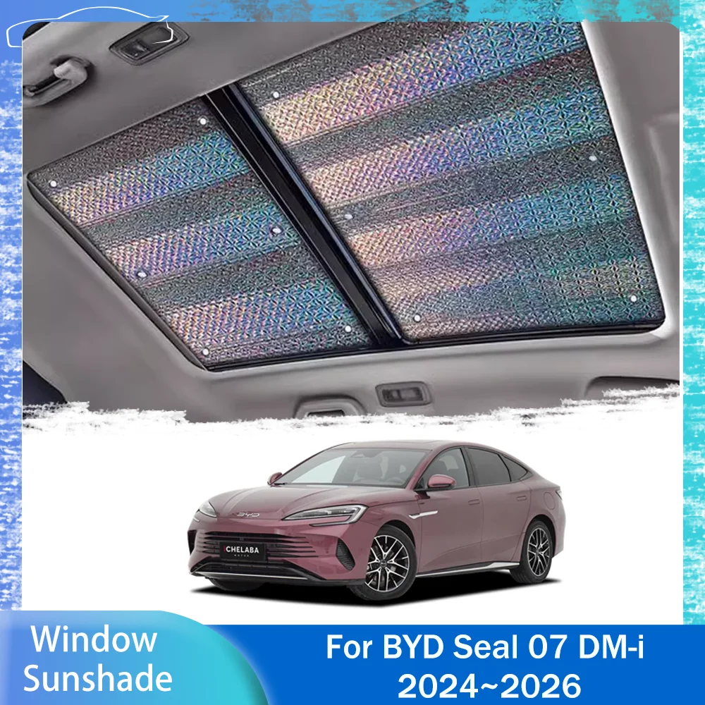 For BYD Seal 07 DM-i HX 2024~2026 2025 Car Sky Curtain Panoramic Skylight Sunshade Sun Shade UV Protector Parasol Accessories
For BYD Seal 07 DM-i HX 2024~2026 2025 Car Sky Curtain Panoramic Skylight Sunshade Sun Shade UV Protector Parasol Accessories