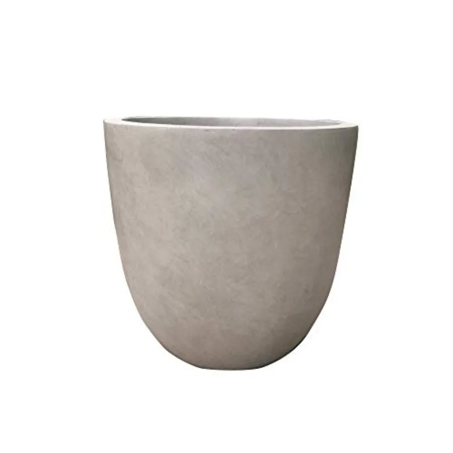 Indoor Outdoor 18 Inch Dia Round Weathered Concrete Planter with Drainage Hole and Rubber Plug for Home Patio Garden
Indoor Outdoor 18 Inch Dia Round Weathered Concrete Planter with Drainage Hole and Rubber Plug for Home Patio Garden