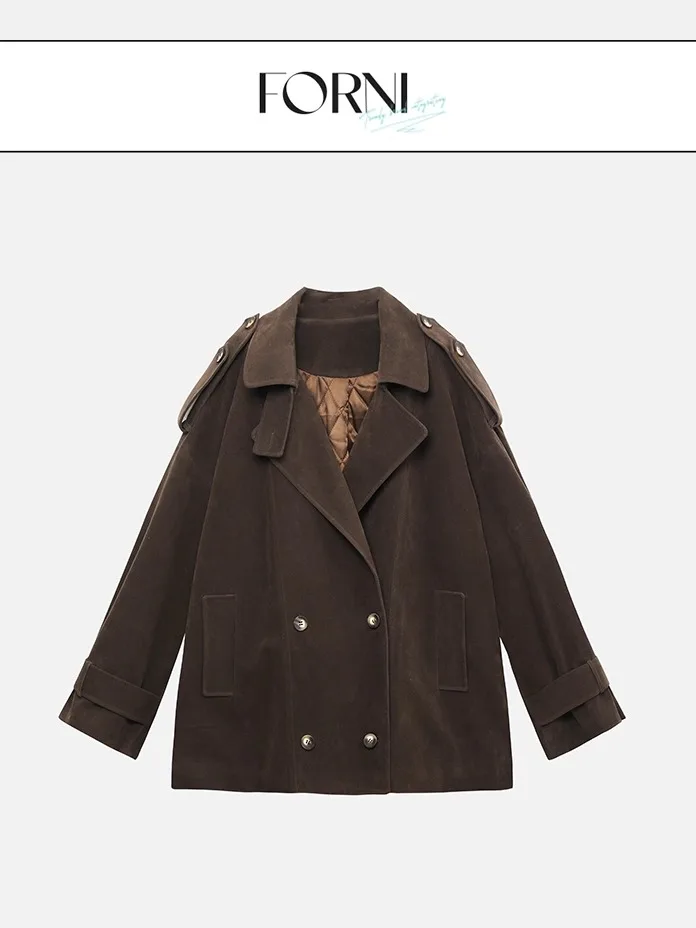 FORNIYOYO Ретро-пальто с двойной застежкой на пуговицах, осенне-зимняя верхняя одежда, женское пальто из полиэфирного волокна с длинными рукавами
FORNIYOYO Ретро-пальто с двойной застежкой на пуговицах, осенне-зимняя верхняя одежда, женское пальто из полиэфирного волокна с длинными рукавами