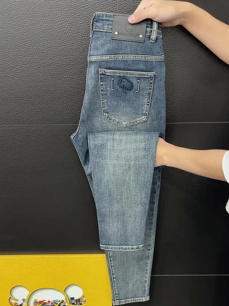 High Quali Men's Jeans Spring New Sle Faion Busin Casual Slim Fit Stand Version Antibacterial mid Waist Waed
High Quali Men's Jeans Spring New Sle Faion Busin Casual Slim Fit Stand Version Antibacterial mid Waist Waed