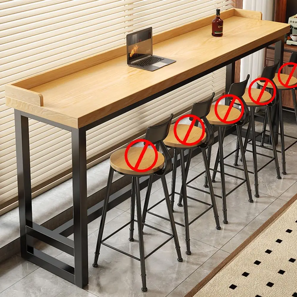 Bar Height Dining Table for Kitchen or Cafe, Long Narrow Pub Counter with Metal Frame, High Top Breakfast Table for Home Bar or
Bar Height Dining Table for Kitchen or Cafe, Long Narrow Pub Counter with Metal Frame, High Top Breakfast Table for Home Bar or