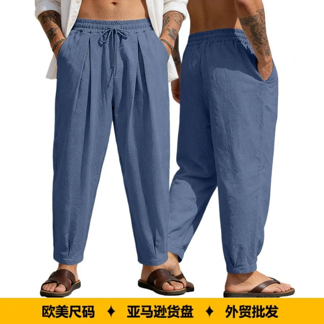 Summer Men Baggy Pants Wide Leg Drawstring Waist Trousers Light Blue Relaxed Fit Casual Pants Straight Leg Mid Waist Men's Pants
Summer Men Baggy Pants Wide Leg Drawstring Waist Trousers Light Blue Relaxed Fit Casual Pants Straight Leg Mid Waist Men's Pants
