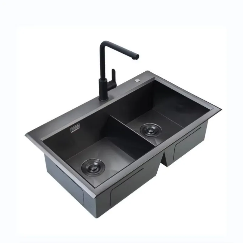 800mm Stainless Steel Sink Black Sink 304 Stainless Steel Kitchen Handmade Nano Technology
800mm Stainless Steel Sink Black Sink 304 Stainless Steel Kitchen Handmade Nano Technology