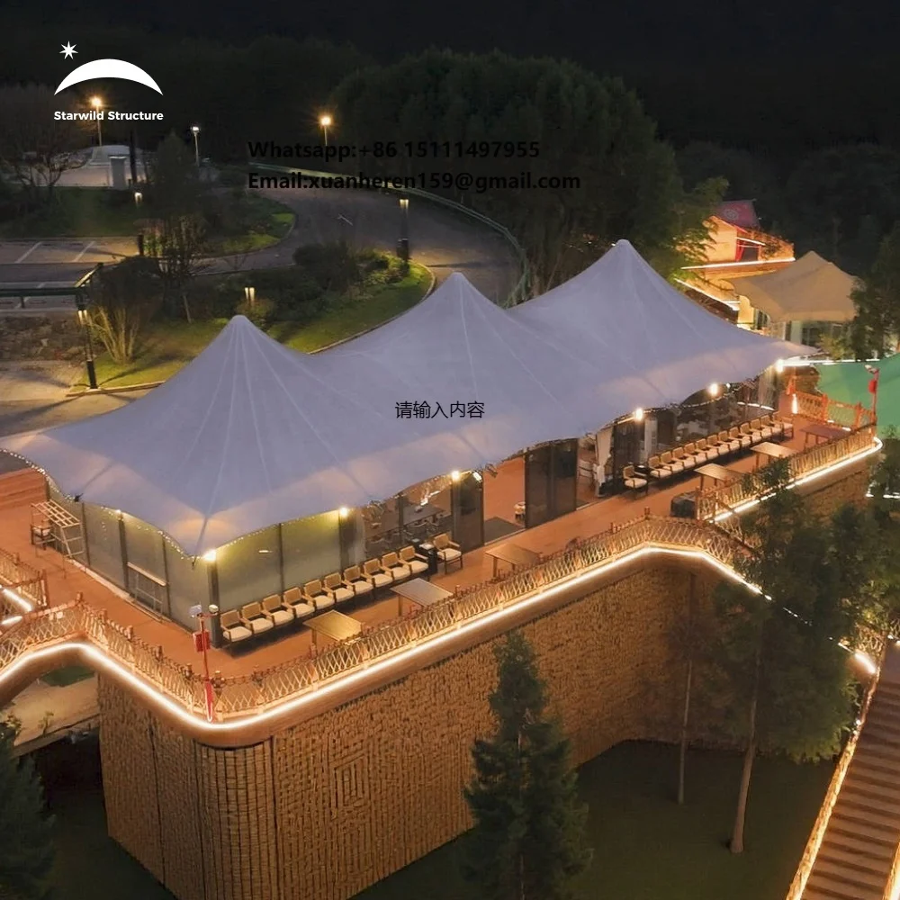 China Factory Galvanized Steel Frame Triple-peak Luxury Multi-side Glamping Safari Hotel Lodge Tent House for Resort
China Factory Galvanized Steel Frame Triple-peak Luxury Multi-side Glamping Safari Hotel Lodge Tent House for Resort
