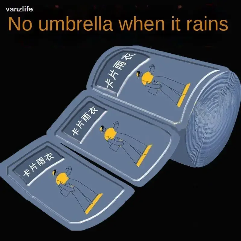 Disposable Raincoat Vacuum Compression Card Packaging Outdoor Drifting Travel Adult Children Thickened Average Size Poncho
Disposable Raincoat Vacuum Compression Card Packaging Outdoor Drifting Travel Adult Children Thickened Average Size Poncho