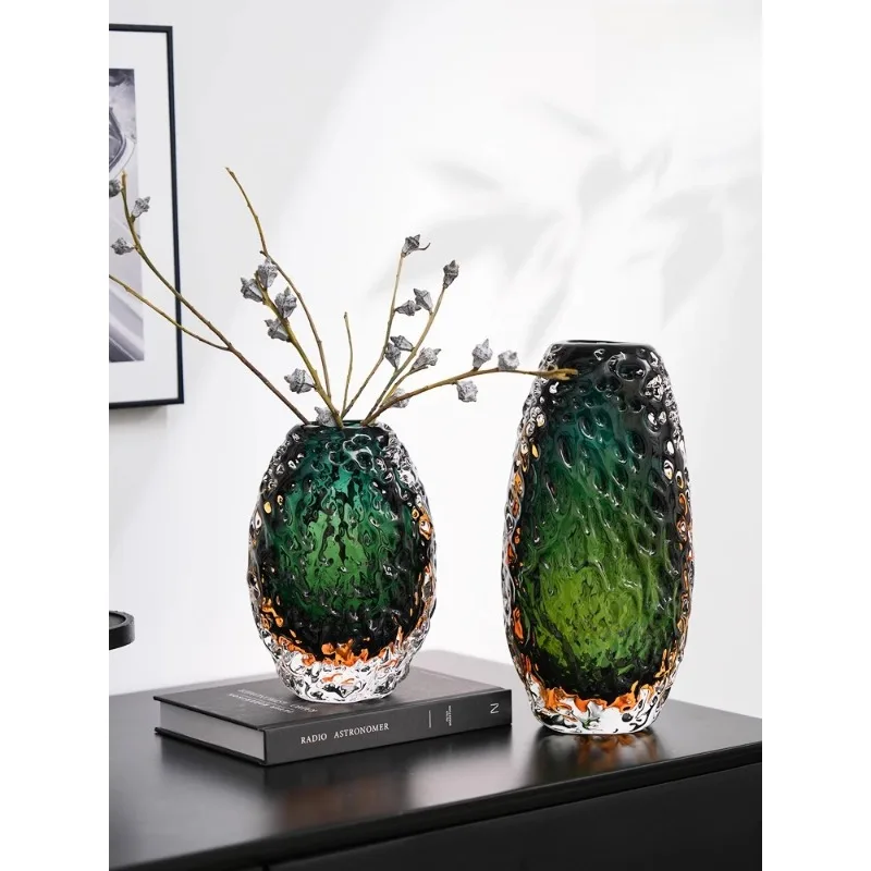 Art glazed vase ornament porch living room flower ornament dining table crafts
Art glazed vase ornament porch living room flower ornament dining table crafts