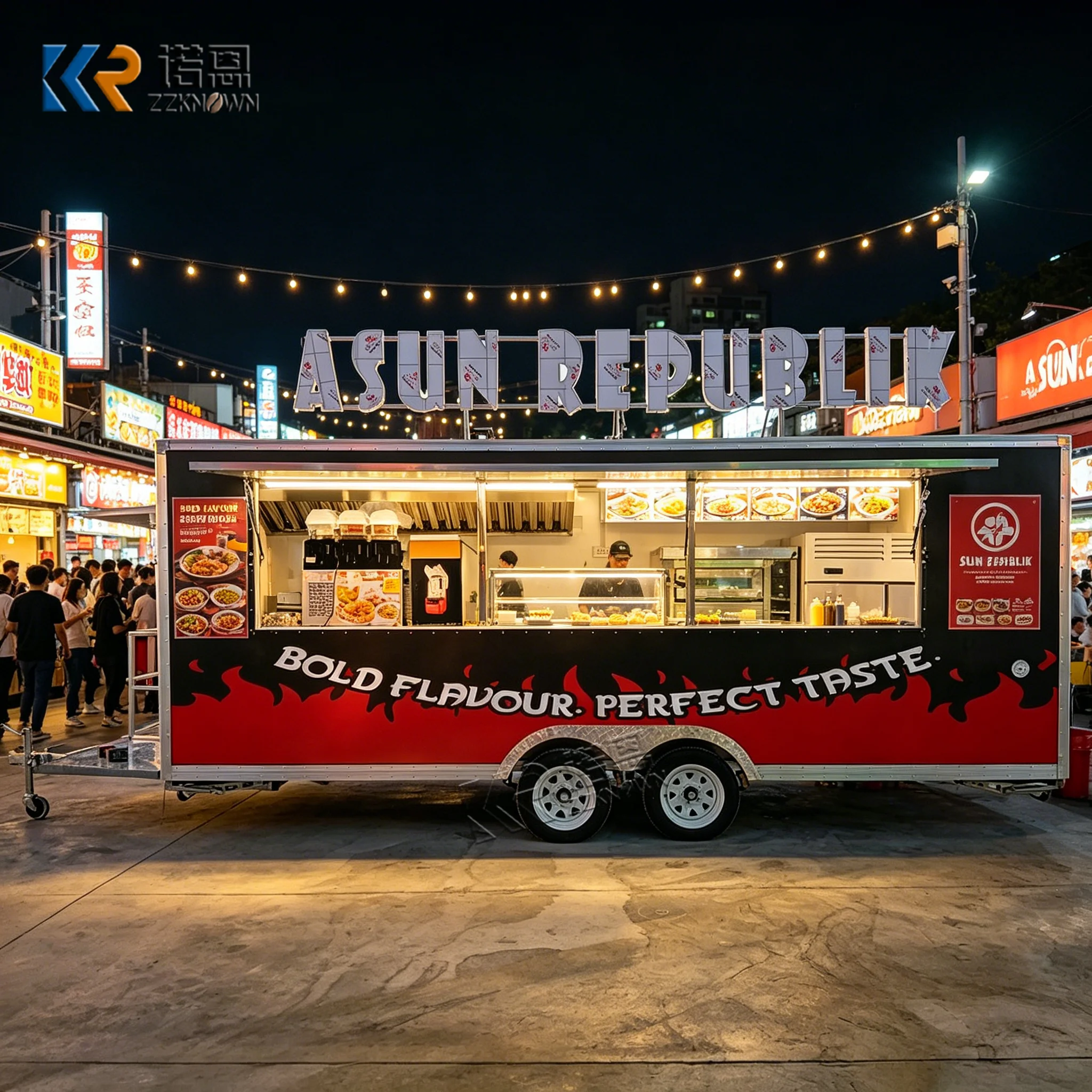 Customizable Silver Towable Food Trailer Commercial Stainless Steel Mobile Catering Truck for Outdoor Camping Signboard Included
Customizable Silver Towable Food Trailer Commercial Stainless Steel Mobile Catering Truck for Outdoor Camping Signboard Included