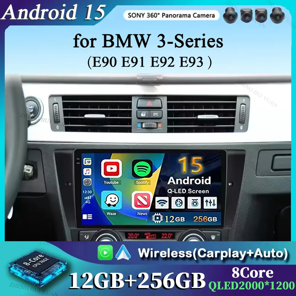 Android 15 Car Radio for BMW 3-Series E90 E91 E92 E93 wireless CarPlay Android Auto car intelligent systems No 2 din 2din DVD
Android 15 Car Radio for BMW 3-Series E90 E91 E92 E93 wireless CarPlay Android Auto car intelligent systems No 2 din 2din DVD