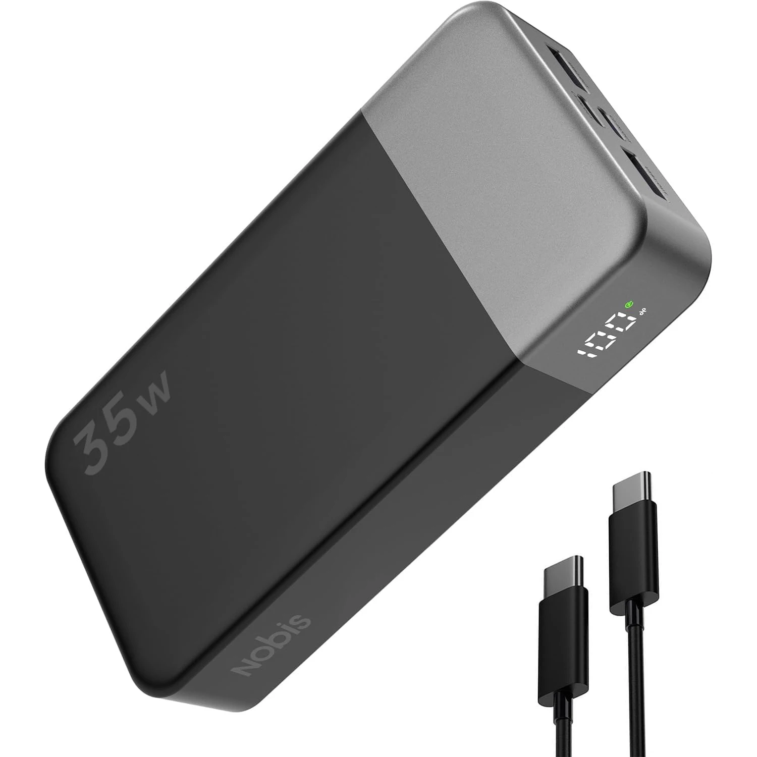 Nobis Powerbank 20000mAh 35W Fast Charge Power Bank with LED Display Super Fast Charging Portable Charger for iPhone 17 16 15
Nobis Powerbank 20000mAh 35W Fast Charge Power Bank with LED Display Super Fast Charging Portable Charger for iPhone 17 16 15