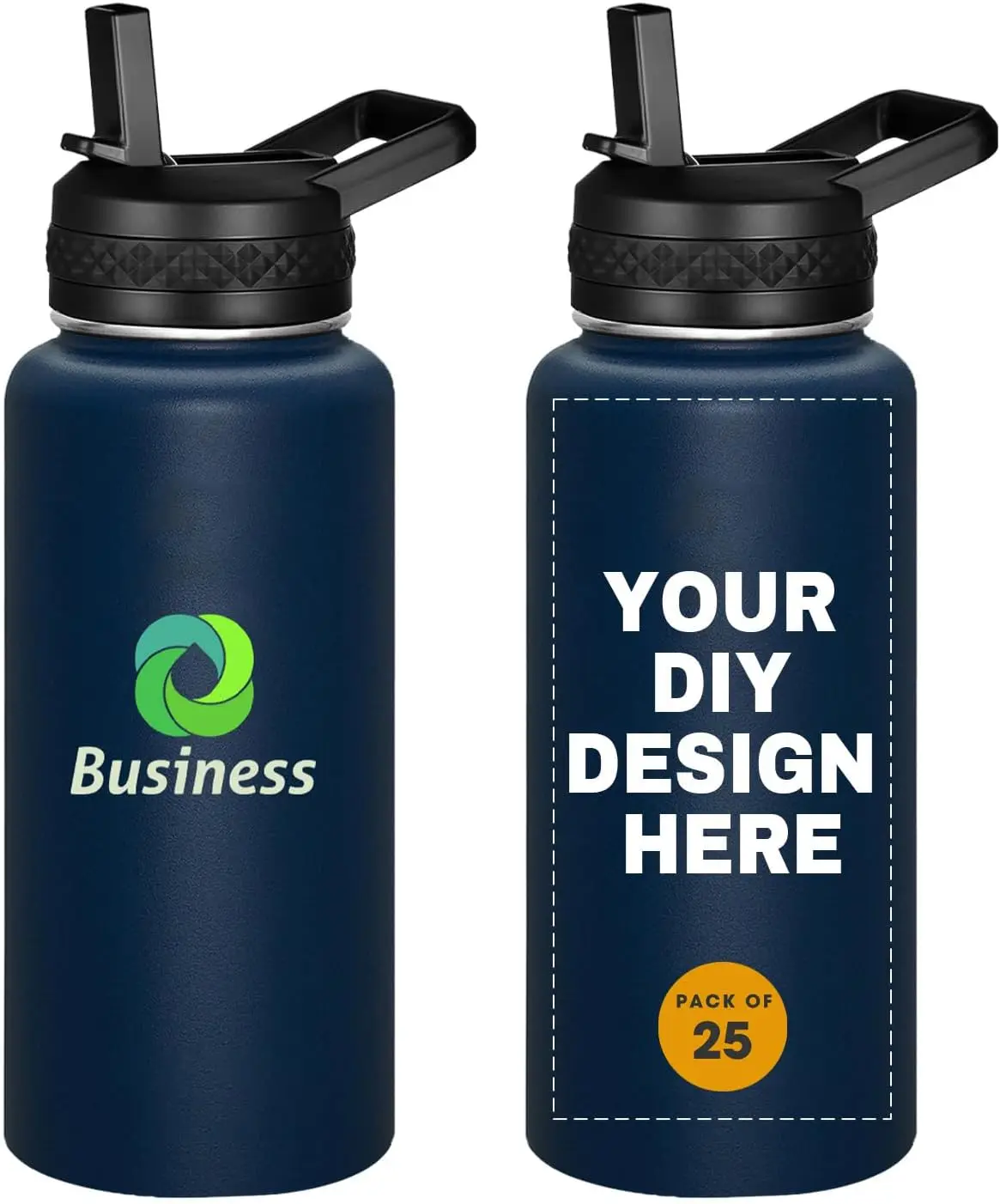 Personalized Custom Water Bottles with Text Logo Print in USA 32oz 25 Pcs Double Wall Stainless Steel Leakproof Wide Mouth Cups
Personalized Custom Water Bottles with Text Logo Print in USA 32oz 25 Pcs Double Wall Stainless Steel Leakproof Wide Mouth Cups