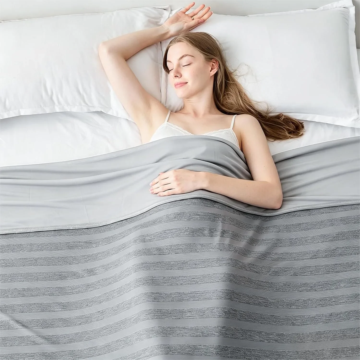 Cooling Blanket for Hot Sleepers, Summer Twin 60x80 Lightweight Throw with Double-Sided Cooling, Grey
Cooling Blanket for Hot Sleepers, Summer Twin 60x80 Lightweight Throw with Double-Sided Cooling, Grey