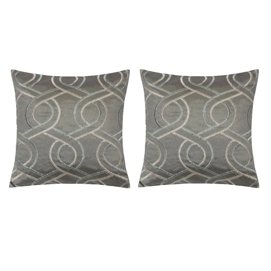 Retta Gray Geometric Polyester 20 in. x 20 in. Throw Pillow Set of 2
Retta Gray Geometric Polyester 20 in. x 20 in. Throw Pillow Set of 2