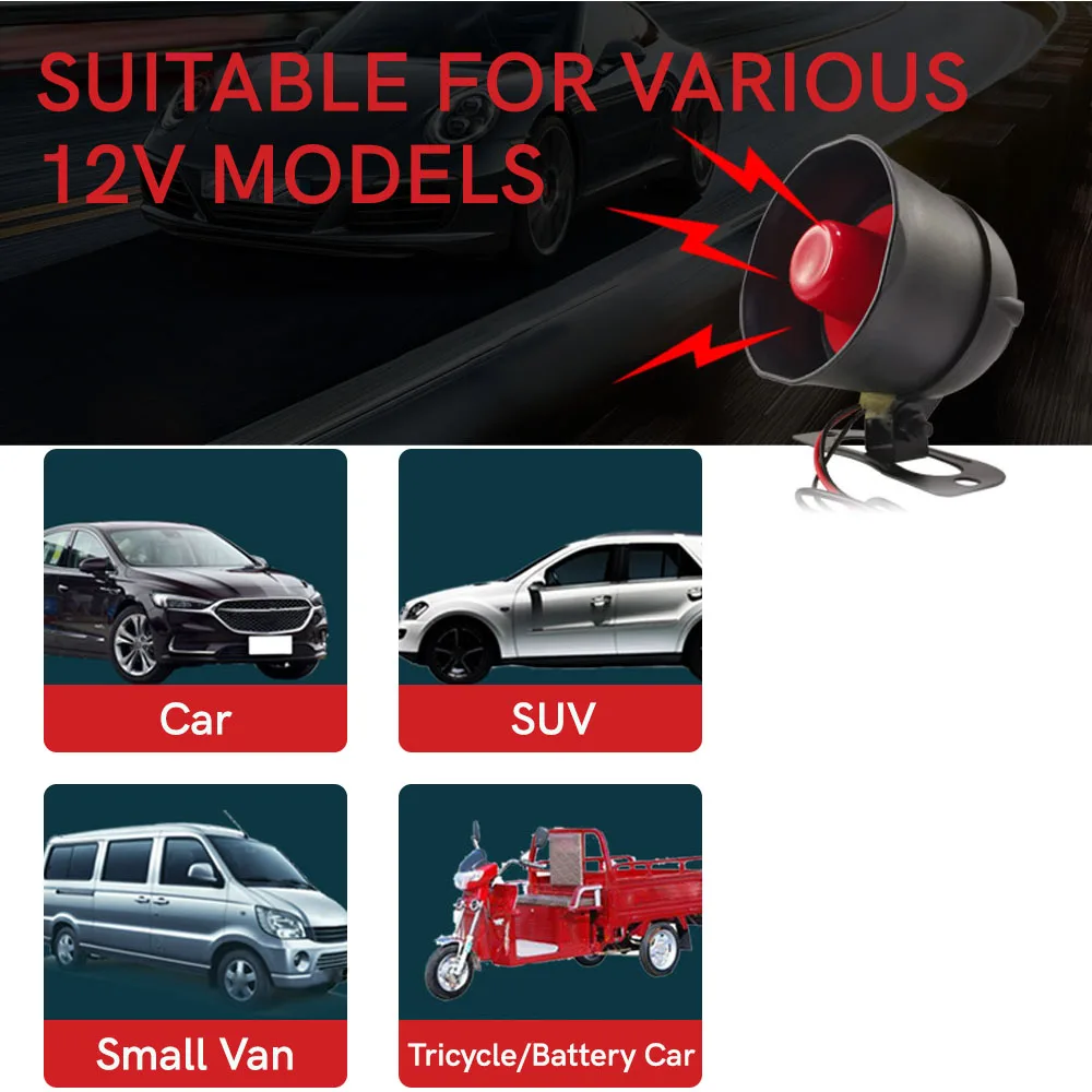 Universal 1-Way Car Alarm Vehicle System Protection Security System Keyless Entry Siren 2 Remote Control Burglar Alarms for Cars
Universal 1-Way Car Alarm Vehicle System Protection Security System Keyless Entry Siren 2 Remote Control Burglar Alarms for Cars