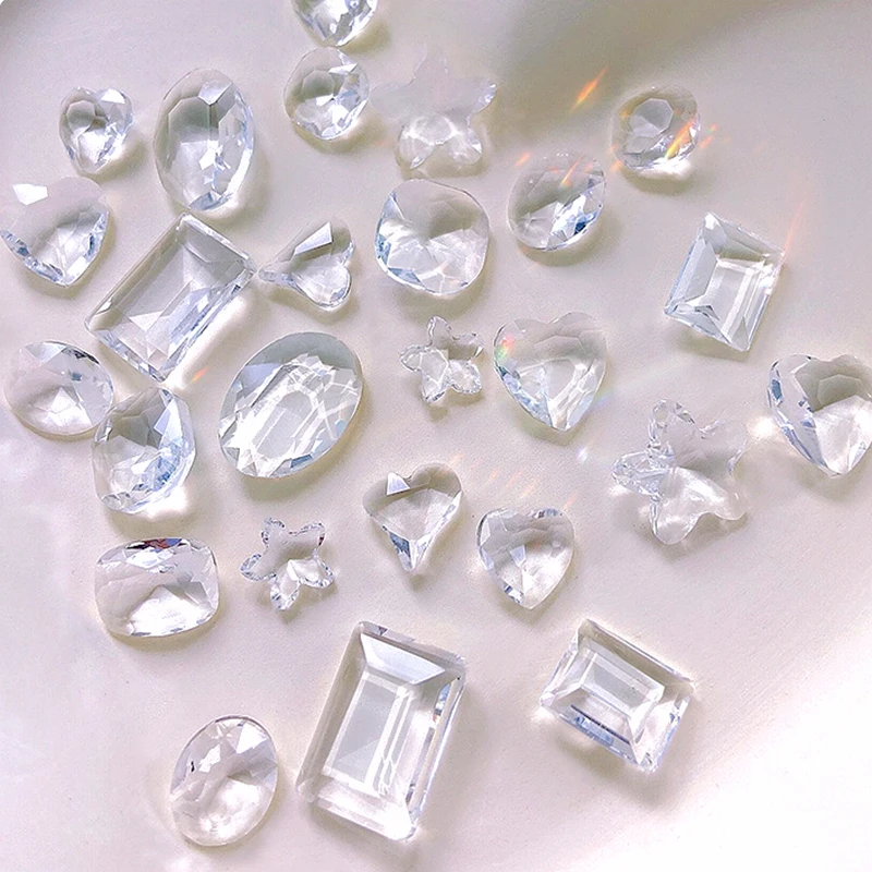 20PCS transparent 3D Nail Art Crystal Naked Diamond Gem Stone Accessories Parts For Manicure Material Nails Decoration Supplies
20PCS transparent 3D Nail Art Crystal Naked Diamond Gem Stone Accessories Parts For Manicure Material Nails Decoration Supplies