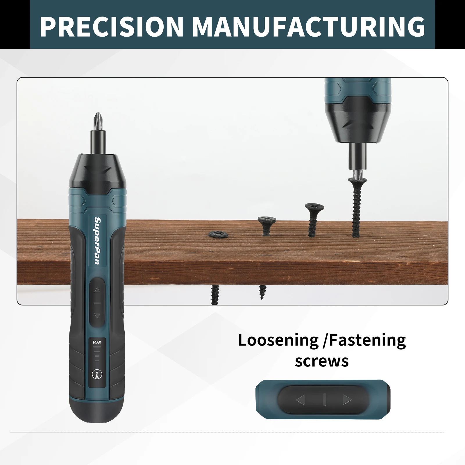 Cordless Electric Screwdriver: Effortless Screw Installation & Removal, Rechargeable Power Tool for All Tasks
Cordless Electric Screwdriver: Effortless Screw Installation & Removal, Rechargeable Power Tool for All Tasks