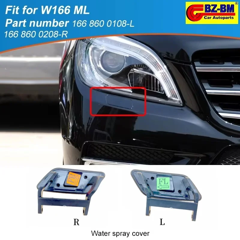 Car Exquisite Bumper Auto Cleaning Headlamp Washer Spray Cover Clean Cap for Mercedes Benz W166 ML OEM 1668600108 1668600208
Car Exquisite Bumper Auto Cleaning Headlamp Washer Spray Cover Clean Cap for Mercedes Benz W166 ML OEM 1668600108 1668600208