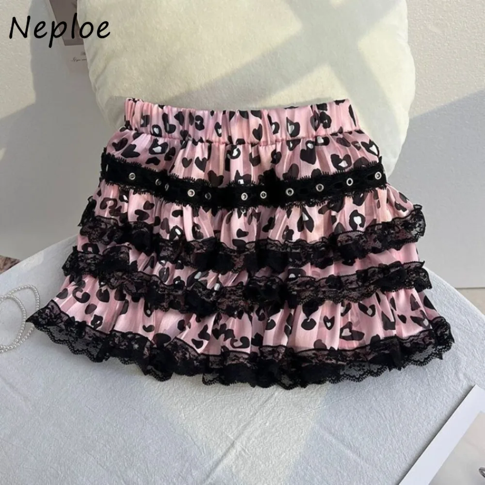 Neploe New Fairycore Leopard Y2K Skirt Punk style Patchwork Cake Ball Gown Women's Skirt Spice Girls Short Goth Harajuku Faldas
Neploe New Fairycore Leopard Y2K Skirt Punk style Patchwork Cake Ball Gown Women's Skirt Spice Girls Short Goth Harajuku Faldas