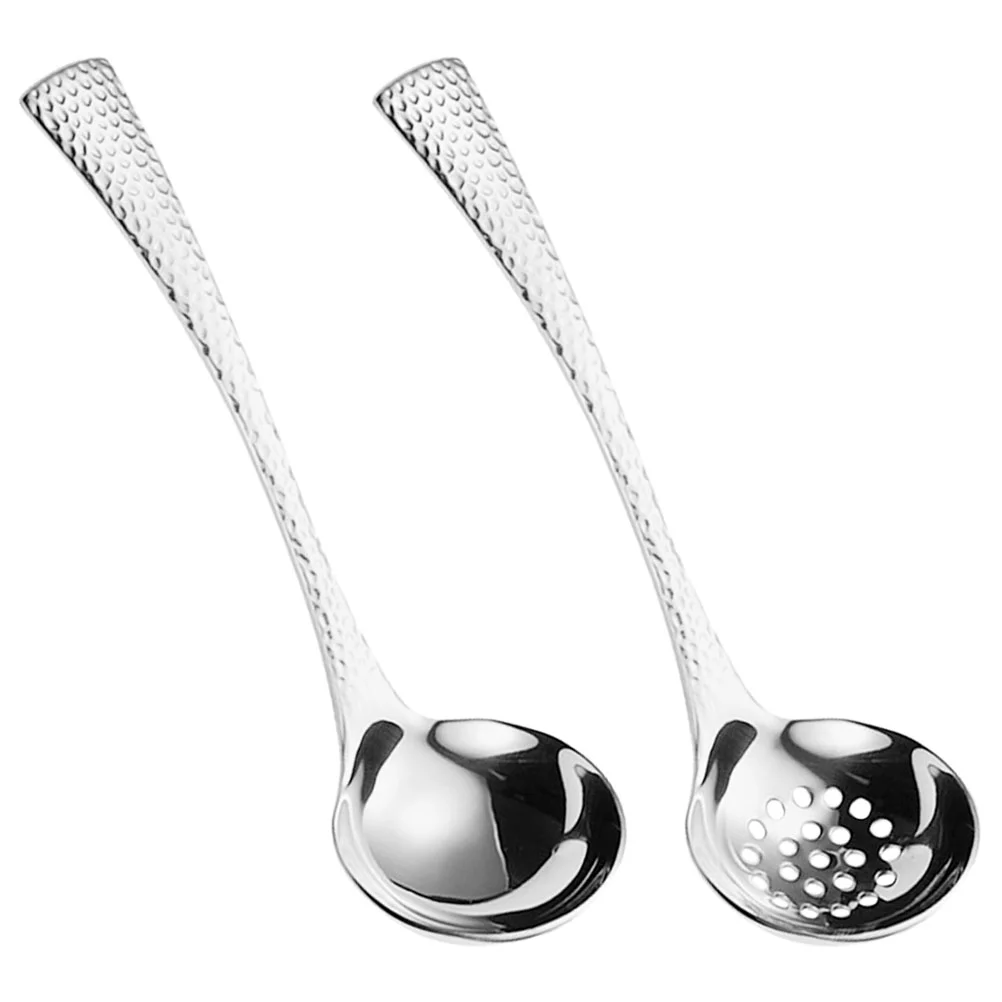 2 Pcs Hammered Spoon Long Handle Strainer Scoop Vintage Ladles For Cooking Serving Spoons Stainless Steel Skimmer Housewarming
2 Pcs Hammered Spoon Long Handle Strainer Scoop Vintage Ladles For Cooking Serving Spoons Stainless Steel Skimmer Housewarming