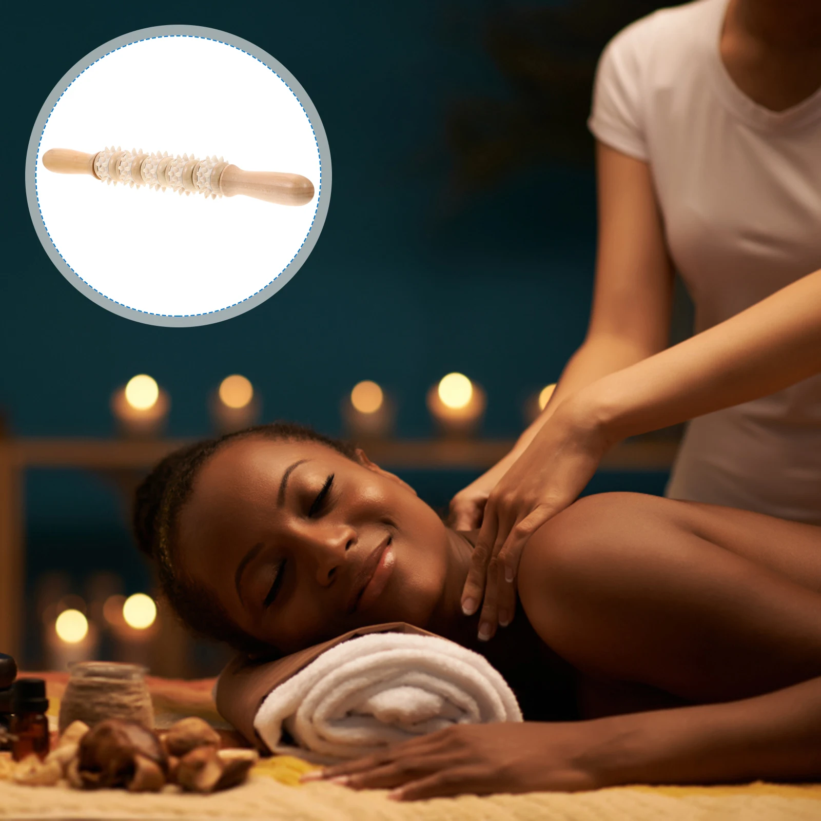 Body Roller Wooden Lotus Tree Rolling Stick for Back Acupoint Massage Lightweight Portable Relaxation Tool Home
Body Roller Wooden Lotus Tree Rolling Stick for Back Acupoint Massage Lightweight Portable Relaxation Tool Home