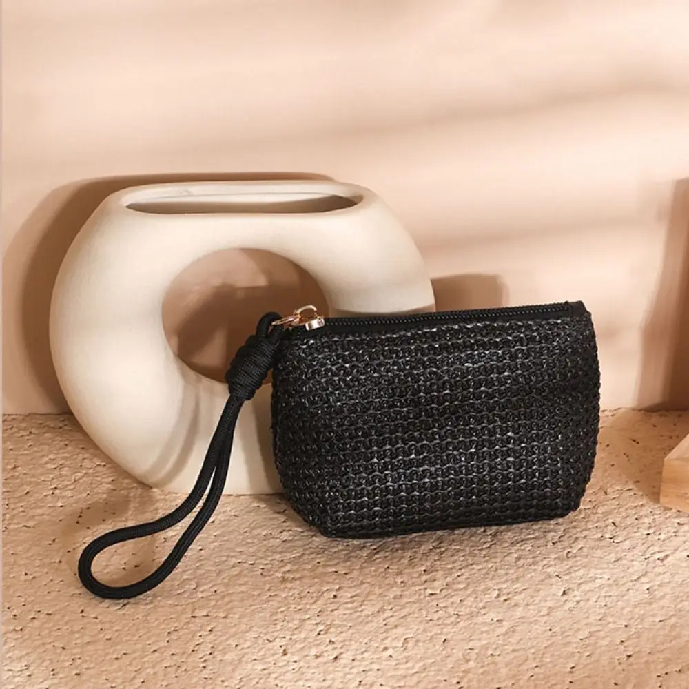 Sweet Lightweight Straw Woven Coin Purse Hand Held ID Card Holder Card Holder Wallet Earphone Case Small Lipstick Bag Students
Sweet Lightweight Straw Woven Coin Purse Hand Held ID Card Holder Card Holder Wallet Earphone Case Small Lipstick Bag Students