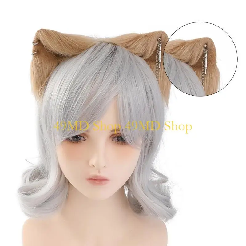 49MD Movie Enthusiasts Foxes Ear Hairband with Metal Earring Adult Role Play Headband
49MD Movie Enthusiasts Foxes Ear Hairband with Metal Earring Adult Role Play Headband