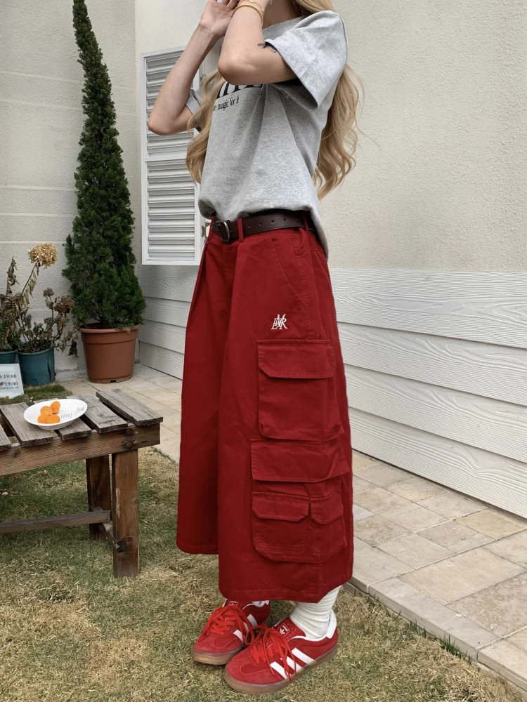 Американская уличная одежда, красные широкие рабочие брюки с несколькими карманами, летние свободные прямые повседневные брюки на семь футов
Американская уличная одежда, красные широкие рабочие брюки с несколькими карманами, летние свободные прямые повседневные брюки на семь футов