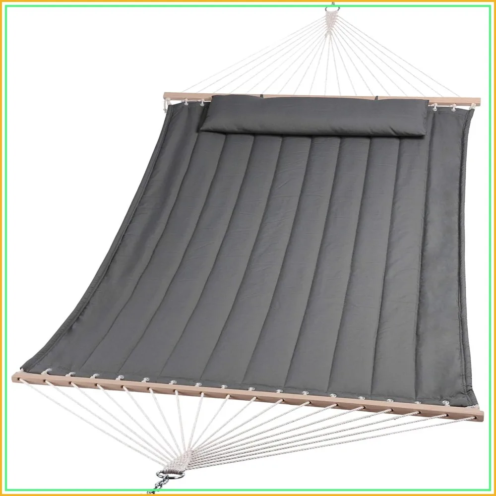Heavy Duty Hanging Tree Hammock, 475 lbs Capacity, Two Person with Large Soft Pillow, Tree Hooks
Heavy Duty Hanging Tree Hammock, 475 lbs Capacity, Two Person with Large Soft Pillow, Tree Hooks