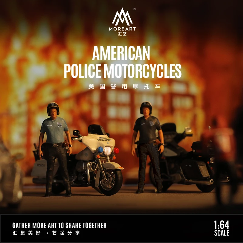 TimeMicro&MoreArt 1:64 American Police Patrol Motorcycle Figure Resin Model
TimeMicro&MoreArt 1:64 American Police Patrol Motorcycle Figure Resin Model