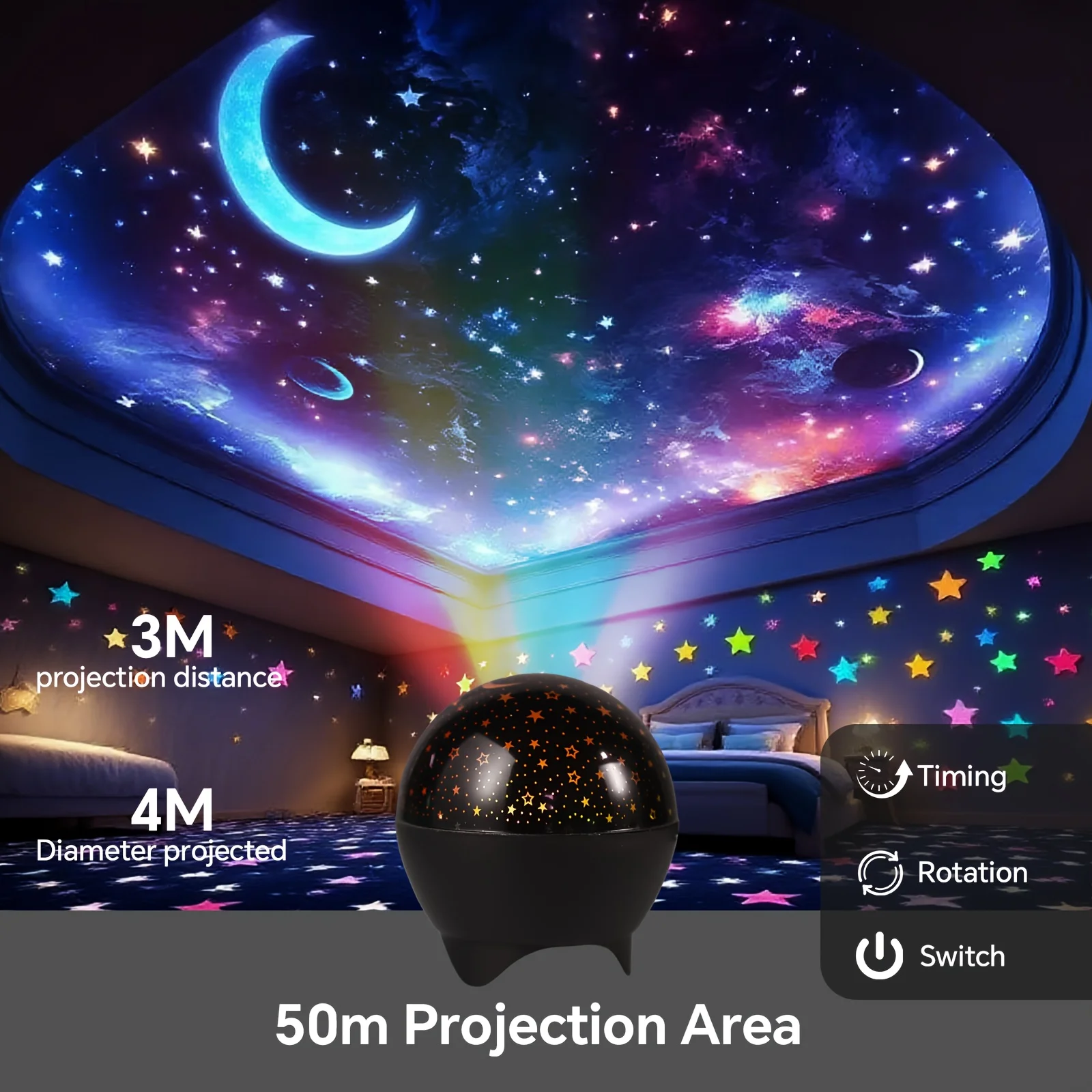 Without Remote Controller Usb-Powered Dynamic Starry Sky Projector Night Light, LED Ambience Lamp for Easter Ramadan Bedroom KTV Office Bar Perfect Gift
Without Remote Controller Usb-Powered Dynamic Starry Sky Projector Night Light, LED Ambience Lamp for Easter Ramadan Bedroom KTV Office Bar Perfect Gift