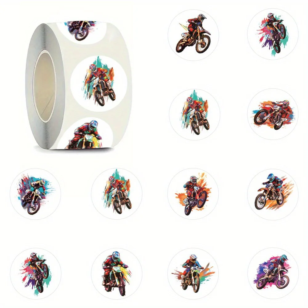 500pcs/roll Cool Motorcycle Adhesive Tape Sticker 1 Inch Self-adhesive Decorative Sealing Letter, Gift,Skateboard Stickers, Etc
500pcs/roll Cool Motorcycle Adhesive Tape Sticker 1 Inch Self-adhesive Decorative Sealing Letter, Gift,Skateboard Stickers, Etc