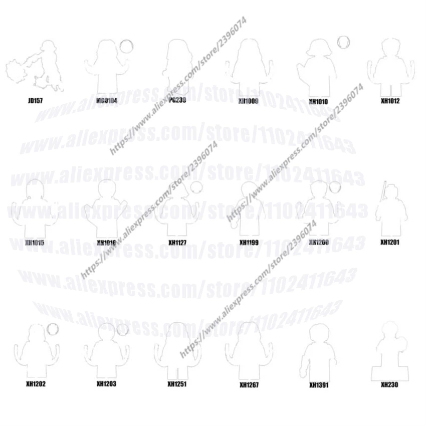 Фигурки, строительные блоки JD157 MG0104 PG239 XH230 XH906 XH1009 XH1010 XH1012 XH1015 XH1016 Series-044 DIY Toys
Фигурки, строительные блоки JD157 MG0104 PG239 XH230 XH906 XH1009 XH1010 XH1012 XH1015 XH1016 Series-044 DIY Toys