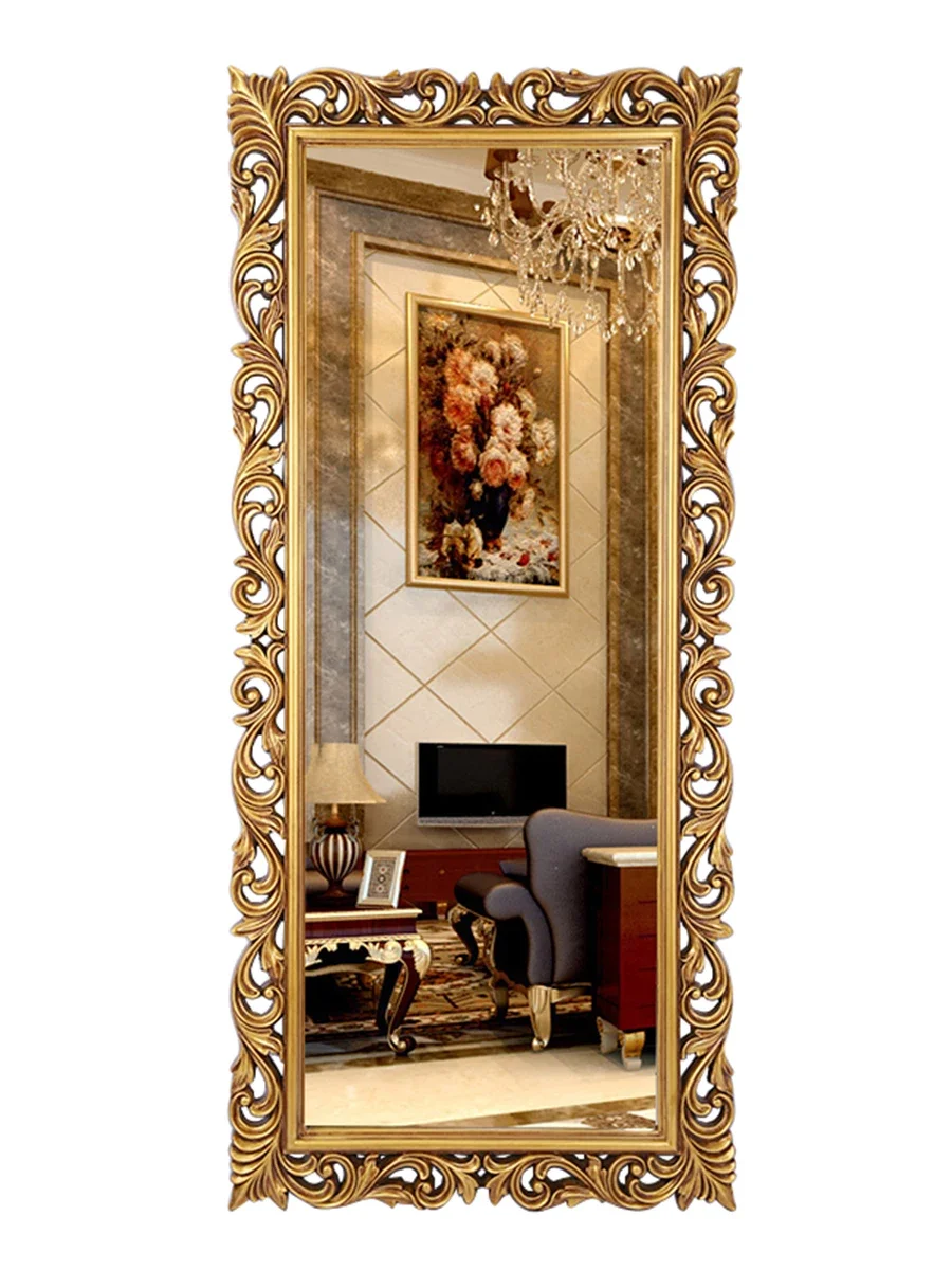 z.European retro carved full-length mirror home living room wall hanging full body floor clothing store fitting mirror
z.European retro carved full-length mirror home living room wall hanging full body floor clothing store fitting mirror
