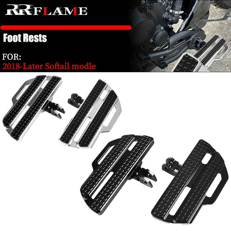 Front and rear motorcycle footrests, for Harley Softail Slim Low Bob Fat Boy Breakout Deluxe FXLR FLFB FLDE FXFBS 2018 – 2022
Front and rear motorcycle footrests, for Harley Softail Slim Low Bob Fat Boy Breakout Deluxe FXLR FLFB FLDE FXFBS 2018 – 2022
