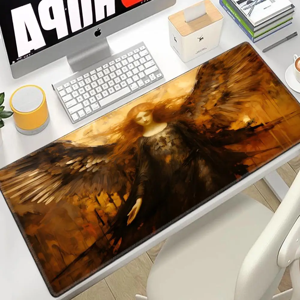 Gorgeous Angel Golden Wings Design Mouse Pad Card Game Mat Large Computer Office Anti-slip for Card Party Trading Mats HYBXAXC
Gorgeous Angel Golden Wings Design Mouse Pad Card Game Mat Large Computer Office Anti-slip for Card Party Trading Mats HYBXAXC