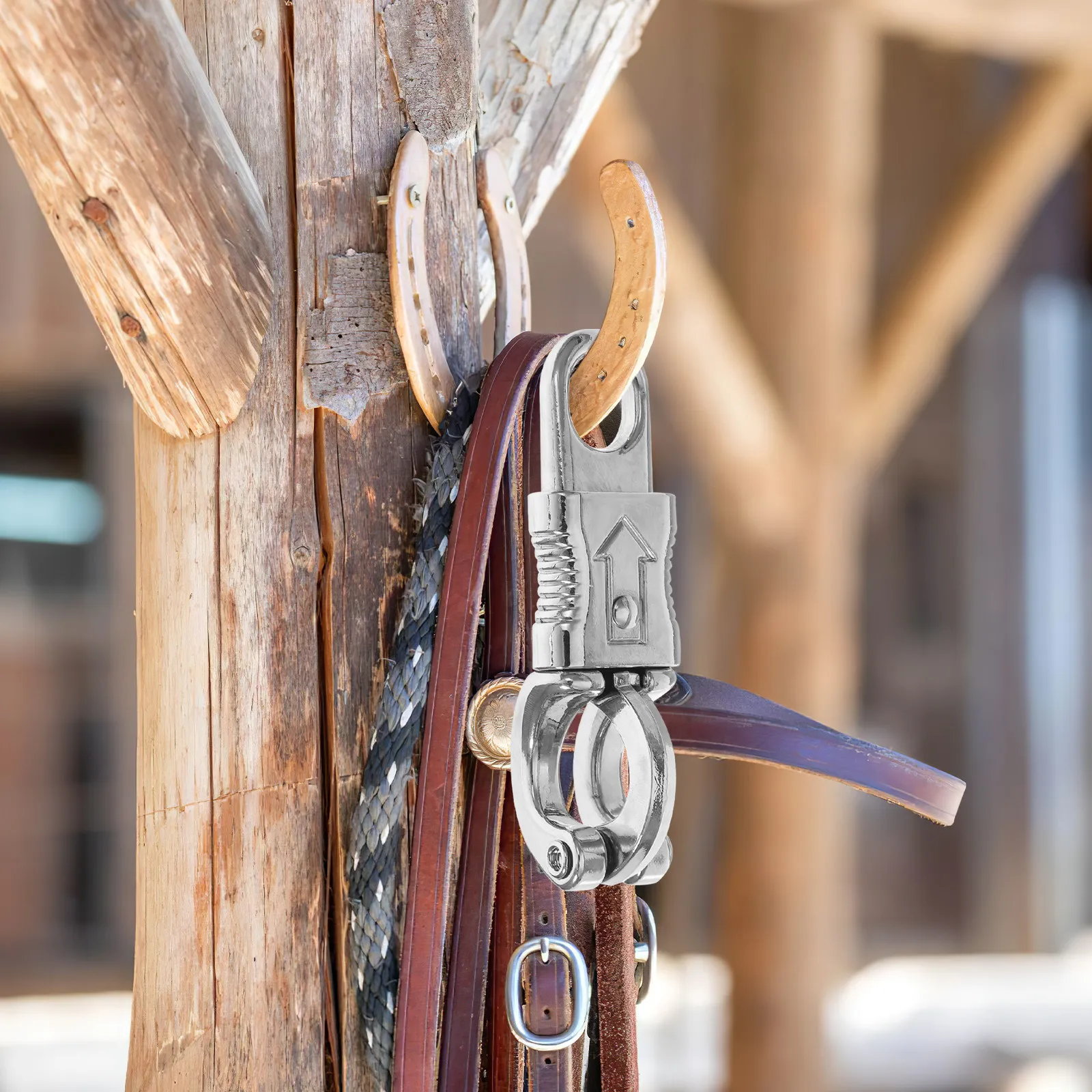 102Mm Quick Release Panic Hook Horse Riding Snap Buckle Secure Outdoor Equestrian Panic Snap Fixed-Eye Heavy Duty
102Mm Quick Release Panic Hook Horse Riding Snap Buckle Secure Outdoor Equestrian Panic Snap Fixed-Eye Heavy Duty