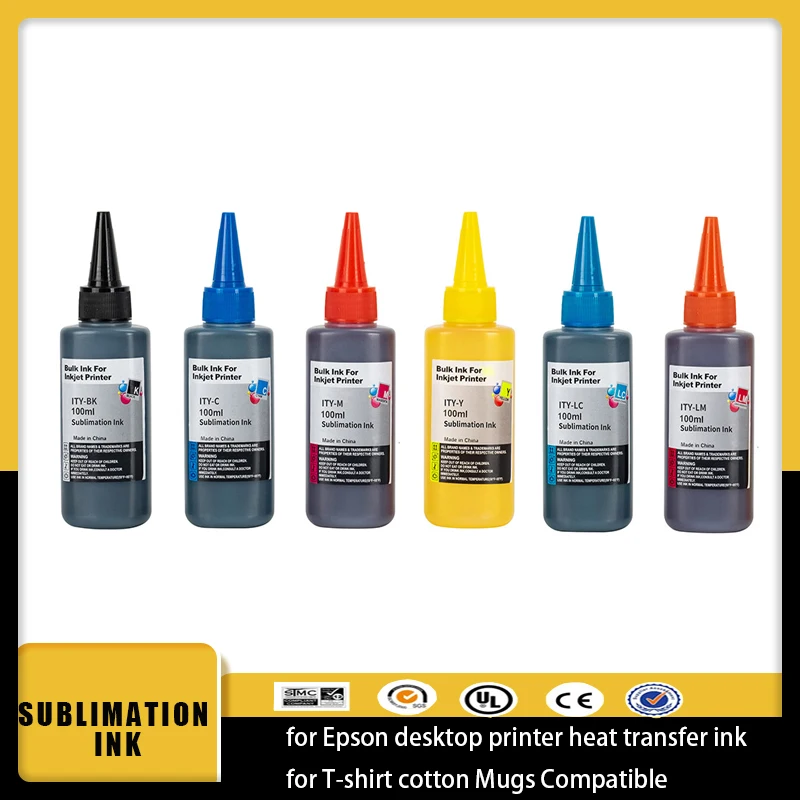 vilaxh 100ML Universal Sublimation Ink For Epson 1390 1400 1500W 1410 1430 L800 L1800 Printers Heat Transfer Ink Heat Press
vilaxh 100ML Universal Sublimation Ink For Epson 1390 1400 1500W 1410 1430 L800 L1800 Printers Heat Transfer Ink Heat Press