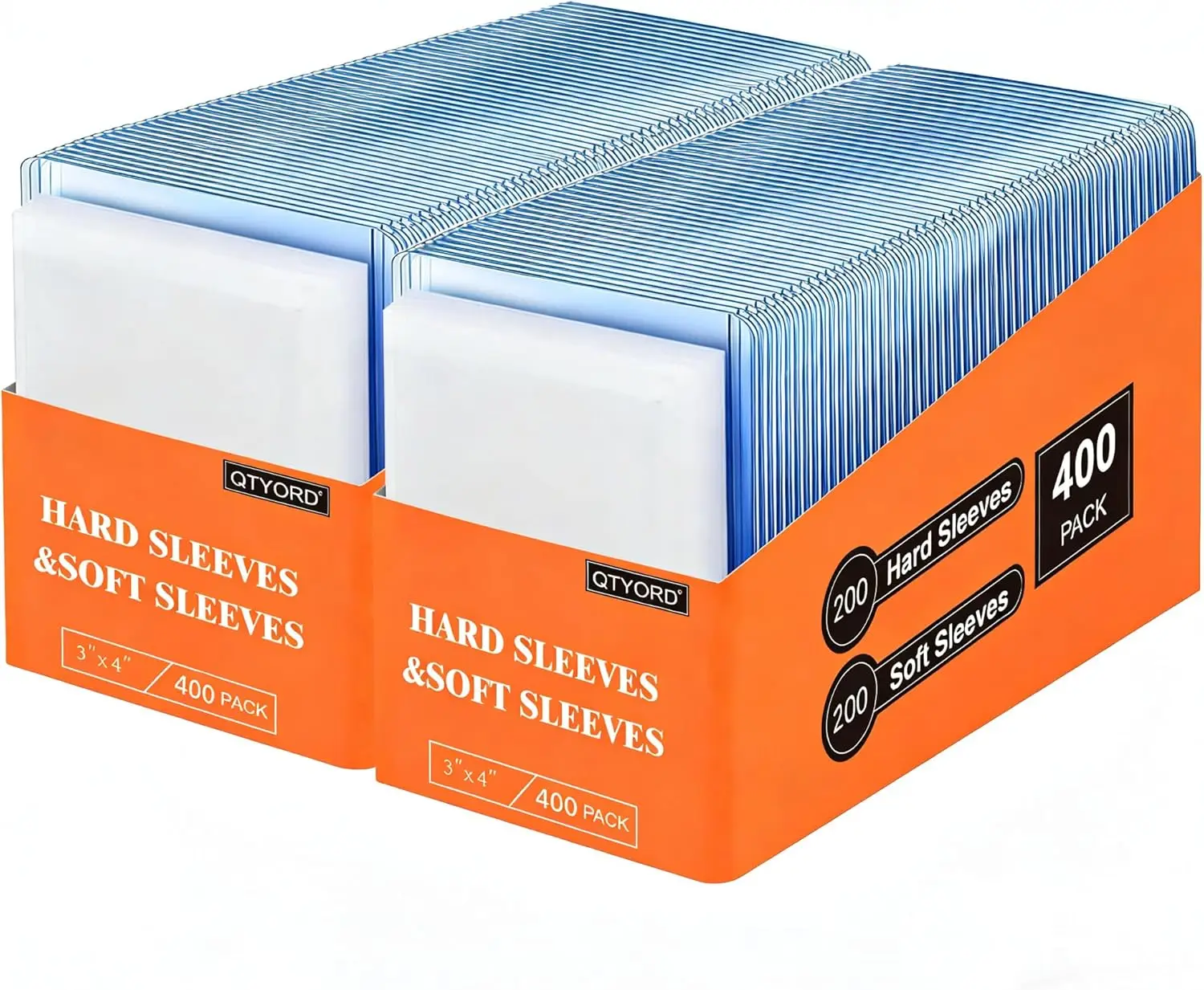 400Pcs Card Loaders (200 Hard Plastic Holders & 200 Penny Sleeves) 3x4 Card Protectors for Baseball Football Sports Trading
400Pcs Card Loaders (200 Hard Plastic Holders & 200 Penny Sleeves) 3x4 Card Protectors for Baseball Football Sports Trading