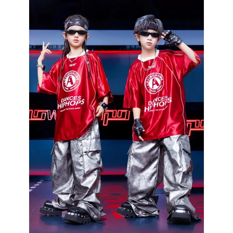 Girls K-pop Shiny T-shirt Street Dance Cool Cargo Pants Boys Hip Hop Clothes Sets Kids Hip Hop Jazz Costumes Children Streetwear
Girls K-pop Shiny T-shirt Street Dance Cool Cargo Pants Boys Hip Hop Clothes Sets Kids Hip Hop Jazz Costumes Children Streetwear